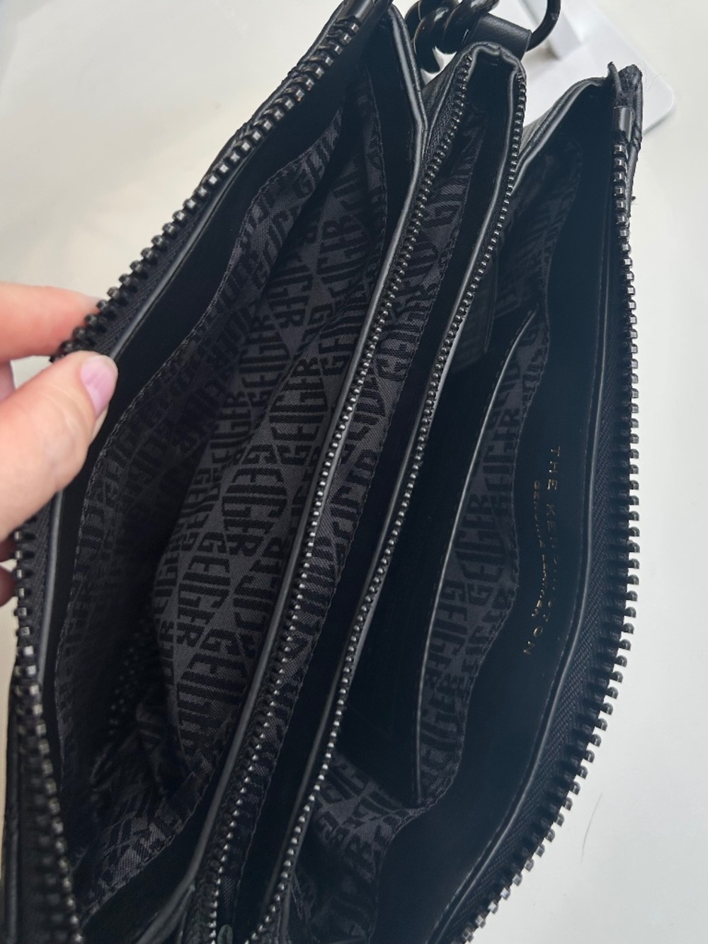 KURT GEIGER Kensington Drench Black Pouch Bag NWOT - Picture 10 of 13